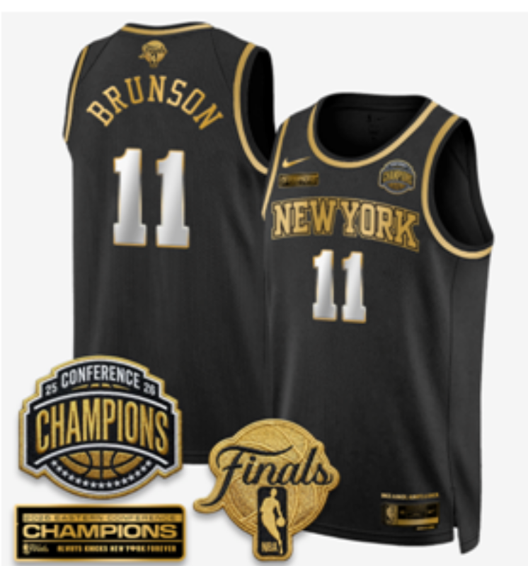 Men New York Knicks #11 Brunson black 2026 Nike NBA jersey 0625001